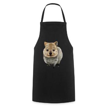 Quokka - the cute marsupial - Cooking Apron - black - Front - AI Model Male 185 dark (185cm)