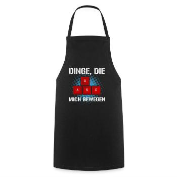 Dinge Die Mich Bewegen Gamer Zocker Spieler - Kochschürze - Schwarz - Vorne - AI Model Male 185 dark (185cm)