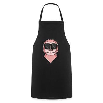 Sloth with sunglasses - Cooking Apron - black - Front - AI Model Male 185 dark (185cm)