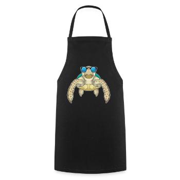 Turtle Sunglasses - Cooking Apron - black - Front - AI Model Male 185 dark (185cm)