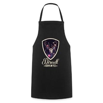 Dirndl Ersatz Dirndl Trachten Kostüm Dirndl Ersatz - Kochschürze - Schwarz - Vorne - AI Model Male 185 dark (185cm)