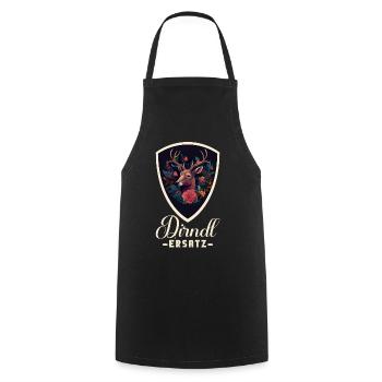 Dirndl Ersatz Dirndl Trachten Kostüm Dirndl Ersatz - Kochschürze - Schwarz - Vorne - AI Model Male 185 dark (185cm)
