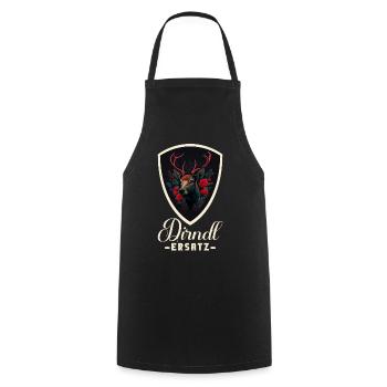 Dirndl Ersatz Dirndl Trachten Kostüm Dirndl Ersatz - Kochschürze - Schwarz - Vorne - AI Model Male 185 dark (185cm)