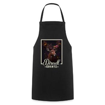 Dirndl Ersatz Dirndl Trachten Kostüm Dirndl Ersatz - Kochschürze - Schwarz - Vorne - AI Model Male 185 dark (185cm)