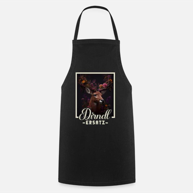 Dirndl Ersatz Dirndl Trachten Kostüm Dirndl Ersatz - Kochschürze - Schwarz
