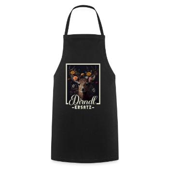 Dirndl Ersatz Dirndl Trachten Kostüm Dirndl Ersatz - Kochschürze - Schwarz - Vorne - AI Model Male 185 dark (185cm)