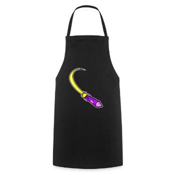 Rocket Purple - Cooking Apron - black - Front - AI Model Male 185 dark (185cm)