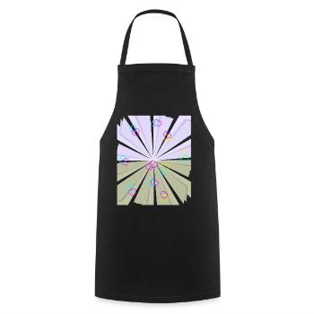 Heart Hearts Congratulations Birthday - Cooking Apron - black - Front - AI Model Male 185 dark (185cm)