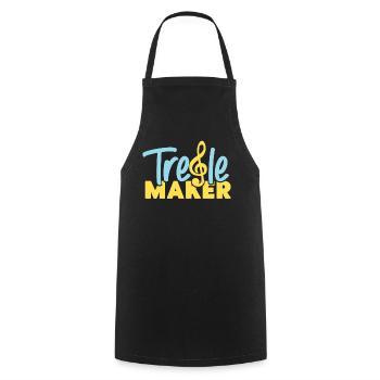 Violoniste Violoniste Pun Treble Maker - Tablier de cuisine - noir - Devant - AI Model Male 185 dark (185cm)