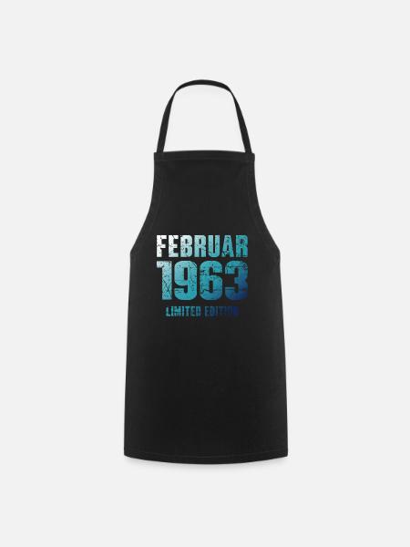Février 1963 Cadeau d’anniversaire en édition limitée - Tablier de cuisine - noir