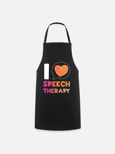 Speech Therapist Therapy Assistant - Kochschürze - Schwarz