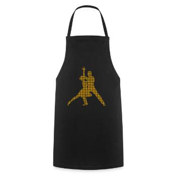 Dance - Cooking Apron - black - Front - AI Model Male 185 dark (185cm)