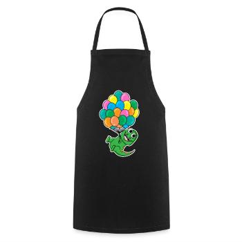 Ballons ballons Dino Kids Motif - Tablier de cuisine - noir - Devant - AI Model Male 185 dark (185cm)