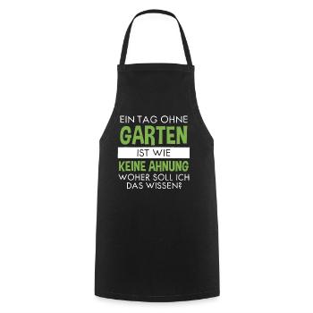 Garten Lustiger Spruch Hobby Gärtner Geschenkidee - Kochschürze - Schwarz - Vorne - AI Model Male 185 dark (185cm)
