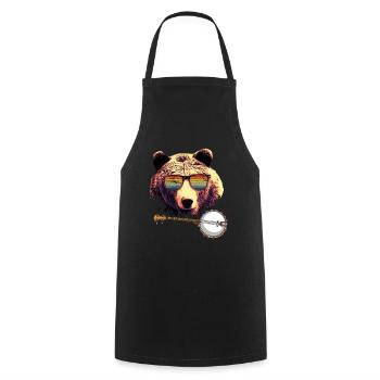 Banjo Shirts For Men Bluegrass Appalachia Folk - Cooking Apron - black - Front - AI Model Male 185 dark (185cm)