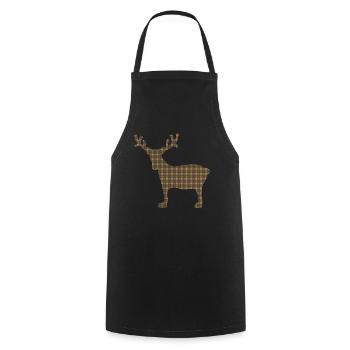 Elk - Cooking Apron - black - Front - AI Model Male 185 dark (185cm)