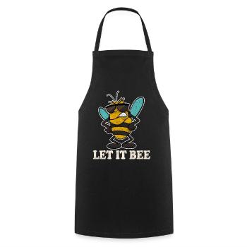 Let It Bee Bee Beekeepers - Cooking Apron - black - Front - AI Model Male 185 dark (185cm)