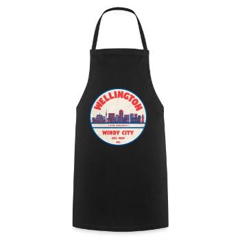 Wellington Windy City Skyline - Kochschürze - Schwarz - Vorne - AI Model Male 185 dark (185cm)