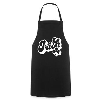 Cadeau de la Saint-Patrick Trèfle Hommes, Femmes, Enfants - Tablier de cuisine - noir - Devant - AI Model Male 185 dark (185cm)