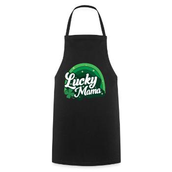 St. Patrick's Day Geschenk Shamrock Irische Frauen - Kochschürze - Schwarz - Vorne - AI Model Male 185 dark (185cm)