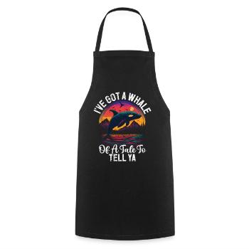 Killer whale killer whale watching Orca whale watching - Cooking Apron - black - Front - AI Model Male 185 dark (185cm)