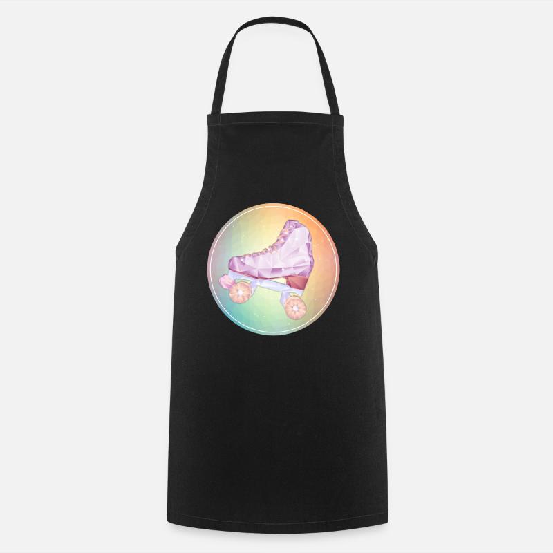 patin roller disco - Tablier de cuisine - noir
