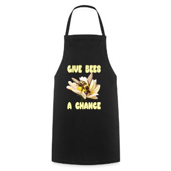 Donnez une chance aux abeilles - Tablier de cuisine - noir - Devant - AI Model Male 185 dark (185cm)