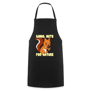 Going Nuts For Nature - Kochschürze - Schwarz - Vorne - AI Model Male 185 dark (185cm)