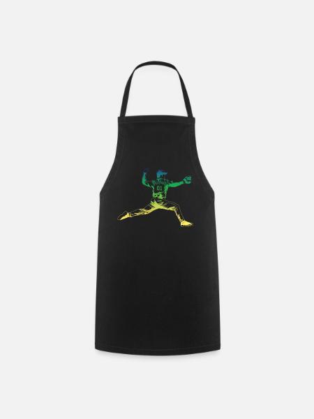 Pitcher Baseball - Kochschürze - Schwarz