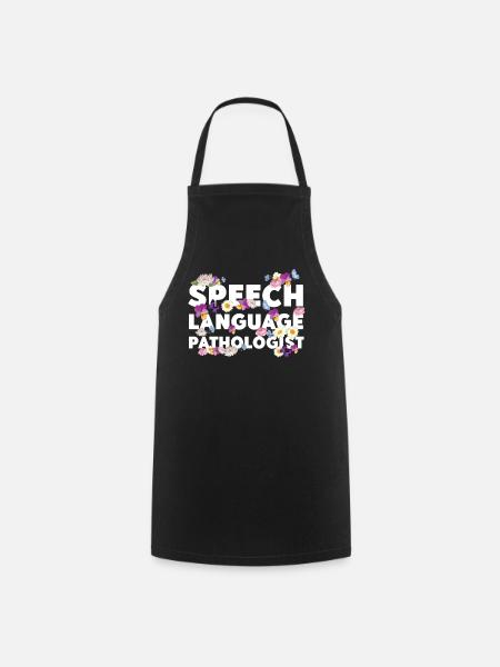 Speech Therapist Therapy Assistant - Kochschürze - Schwarz