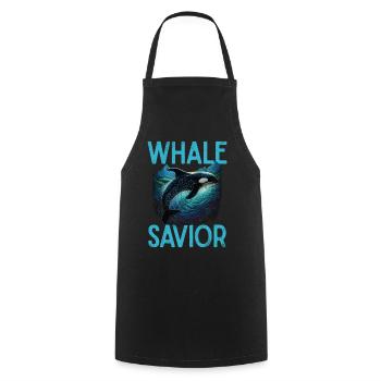 Killer whale killer whale watching Orca whale watching - Cooking Apron - black - Front - AI Model Male 185 dark (185cm)