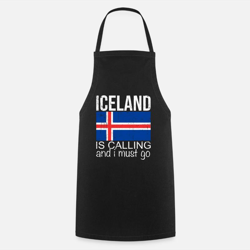 Islande Dicton - Tablier de cuisine - noir
