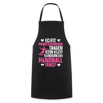 Handball Handballerin Frauen Handball - Kochschürze - Schwarz - Vorne - AI Model Male 185 dark (185cm)