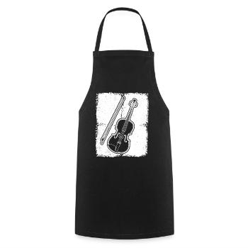 Violon Violoniste Violoniste - Tablier de cuisine - noir - Devant - AI Model Male 185 dark (185cm)