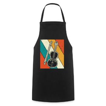 Violon Violoniste Violoniste - Tablier de cuisine - noir - Devant - AI Model Male 185 dark (185cm)