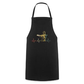 Violon Violoniste Violoniste - Tablier de cuisine - noir - Devant - AI Model Male 185 dark (185cm)