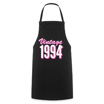1994 Jahrgang Baujahr Vintage Geschenkidee Retro - Kochschürze - Schwarz - Vorne - AI Model Male 185 dark (185cm)