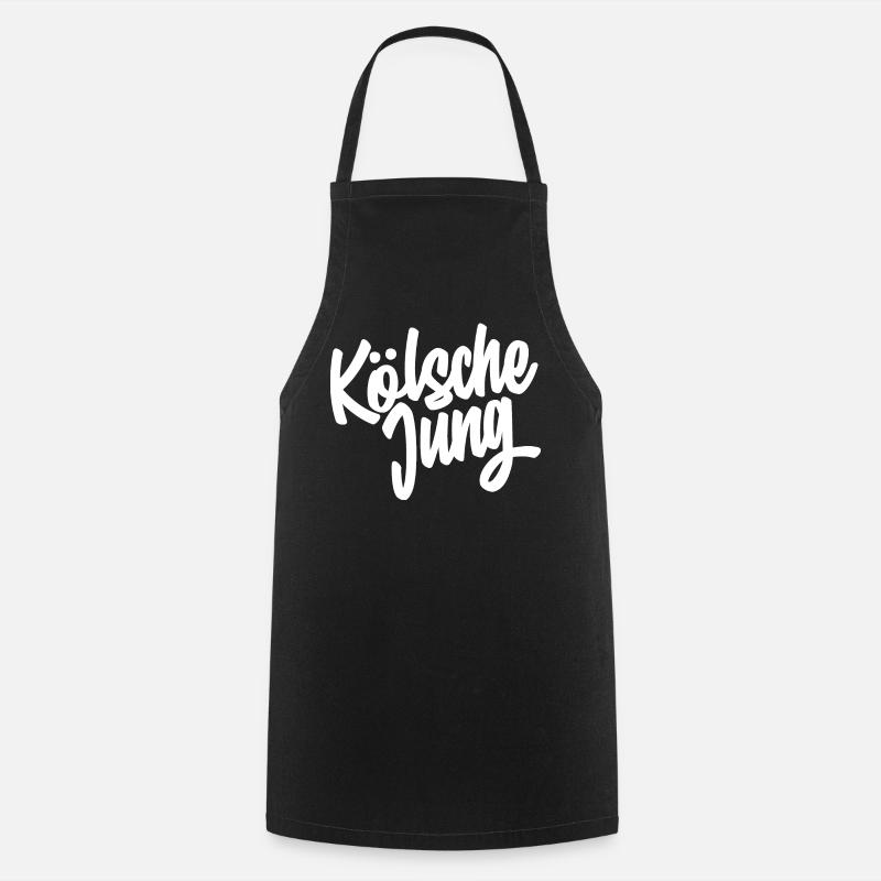 Kölsche Jung Script Design - Kochschürze - Schwarz