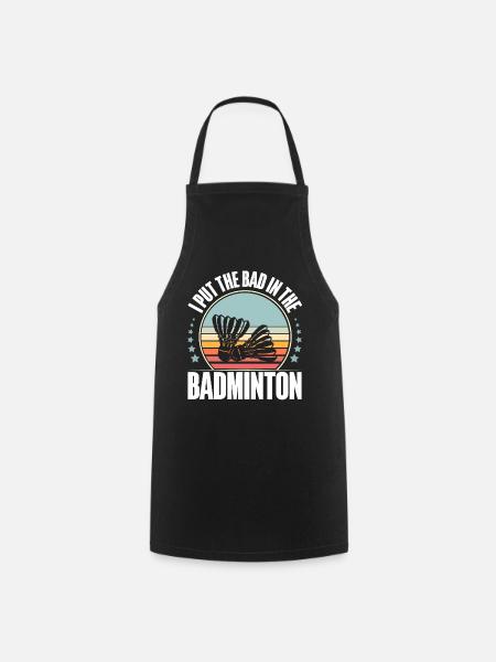 Badminton - Kochschürze - Schwarz