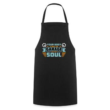 Mechanical Engineering Your Body Is Only Engineers - Cooking Apron - black - Front - AI Model Male 185 dark (185cm)