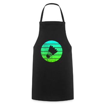 Badminton - Cooking Apron - black - Front - AI Model Male 185 dark (185cm)