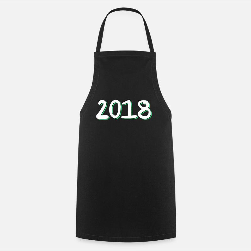 Anniversaire 2018 - Tablier de cuisine - noir
