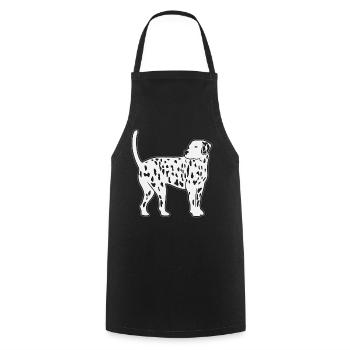 Dalmatian Dog Dog Lovers Gift - Cooking Apron - black - Front - AI Model Male 185 dark (185cm)