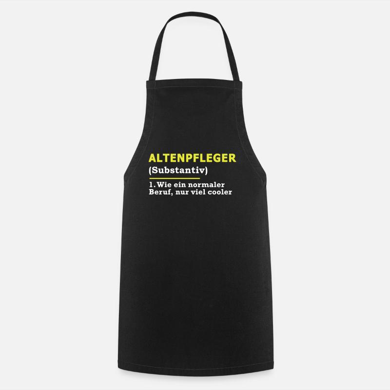 Altenpfleger - Kochschürze - Schwarz