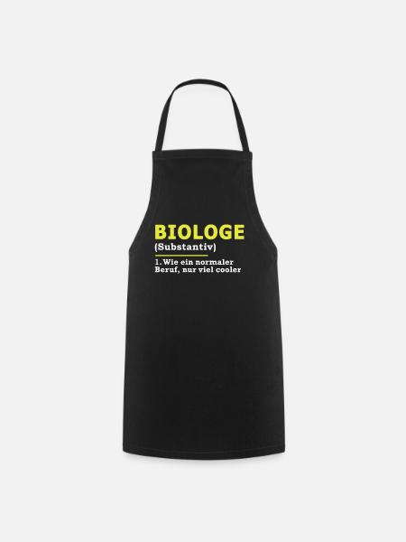 Biologe - Kochschürze - Schwarz