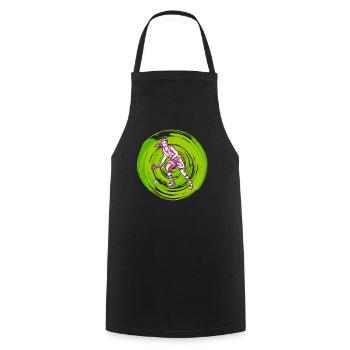 Field hockey players Hockey Indoor Hockey Women - Cooking Apron - black - Front - AI Model Male 185 dark (185cm)