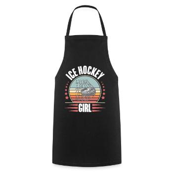 Eishockey Eishockeyspielerin Frauen - Cooking Apron - black - Front - AI Model Male 185 dark (185cm)