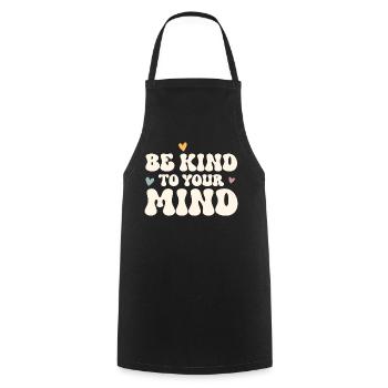 Psychische Gesundheit Mental Health - Cooking Apron - black - Front - AI Model Male 185 dark (185cm)