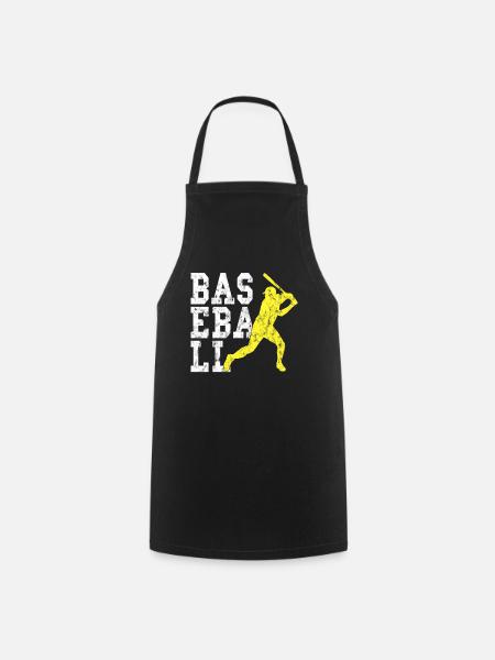 Baseball - Kochschürze - Schwarz