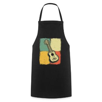 Ukulele Ukulele Player Ukulelist - Cooking Apron - black - Front - AI Model Male 185 dark (185cm)